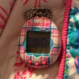 Tamagotchi Pink Plaid Virtual Pet
